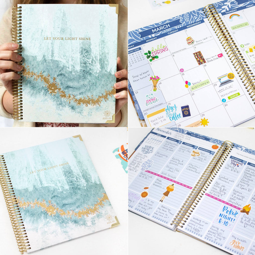 Crystal Blue Hard Cover Vision Planner X18891