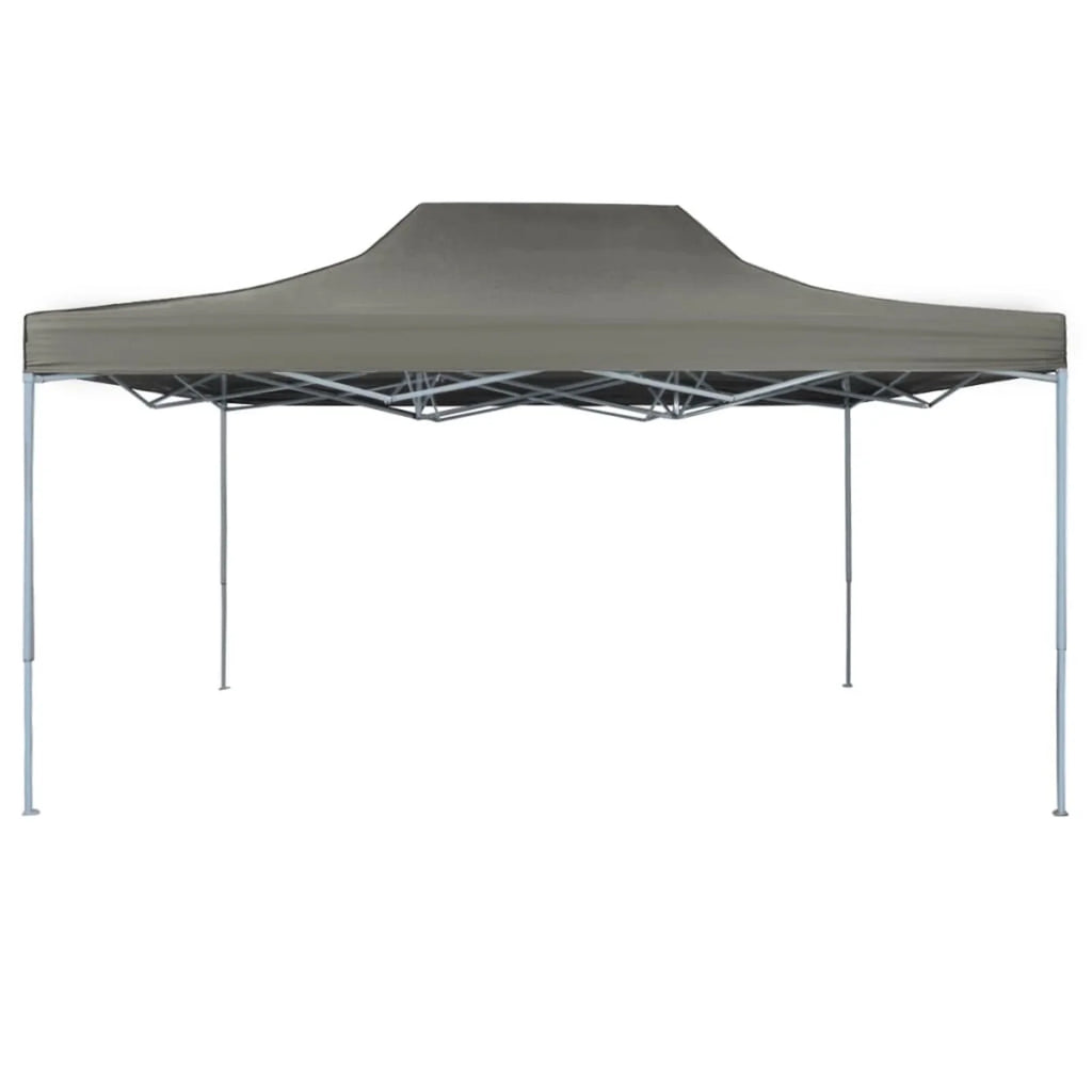 Folding Party Tent Outdoor Gazebo Canopy Steel Frame Sunshade Shelter Anthracite 9.8ft x 13.1ft x 10.3ft K133