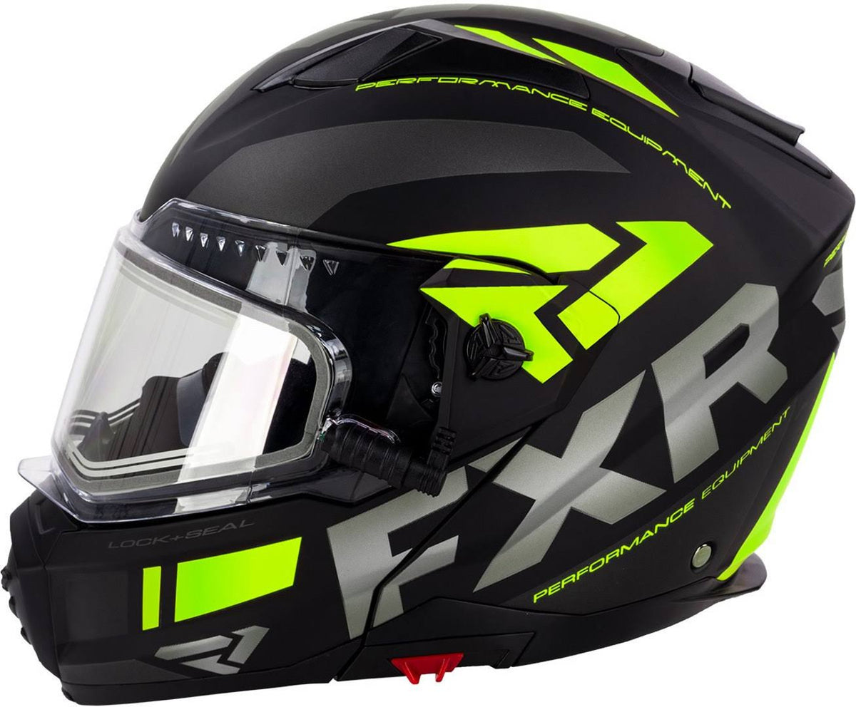 Modular Snow Helmet with Electric Shield Black/Charcoal/Hi-Vis MD G616