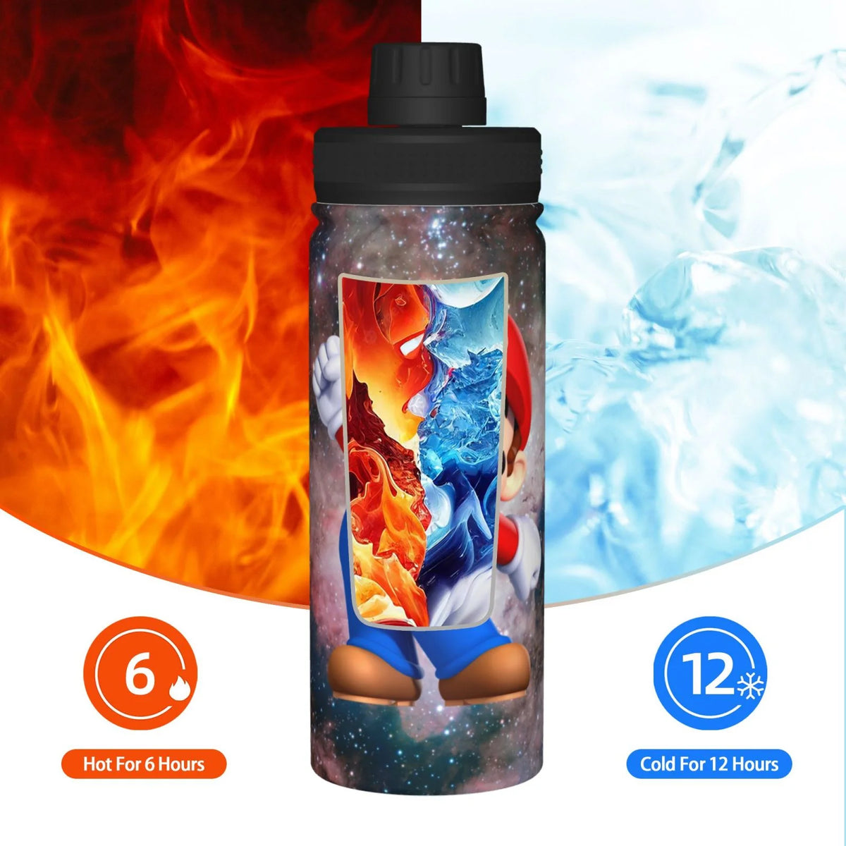 18OZ Insulated Stainless Steel Water Bottle O75108