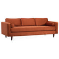 Orange Velvet Sofa X36004