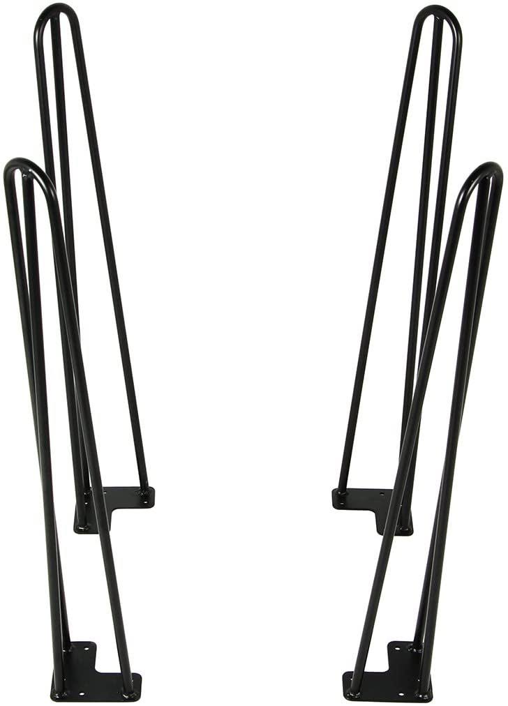 Satin Black Hairpin Coffee Table Legs Set of 4 Y820164