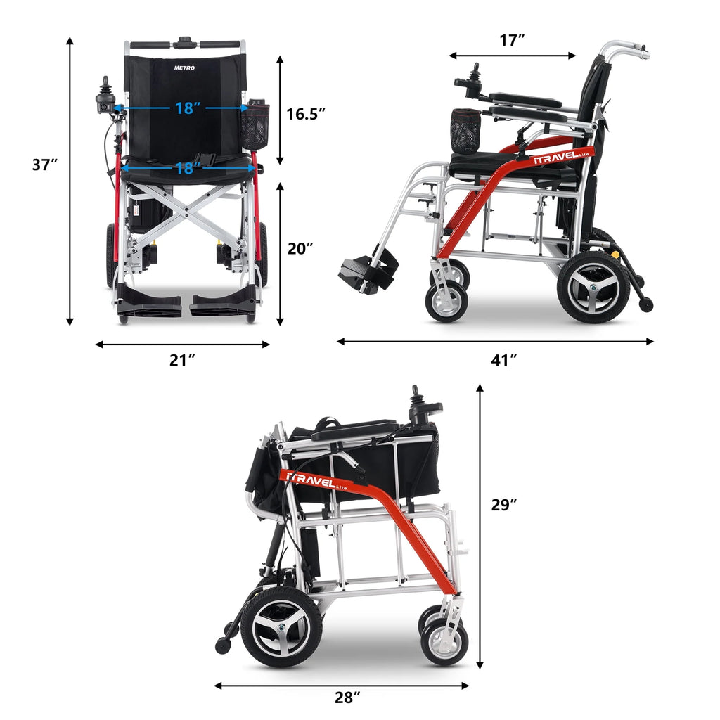 Lightweight Foldable Electric Wheelchair L53527