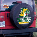Black Vinyl Fitted Car Tire Cover S320525