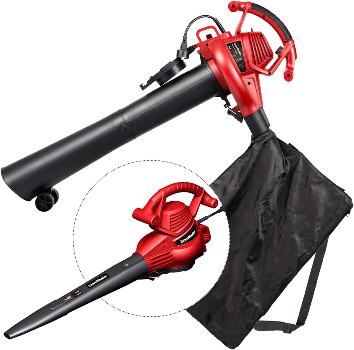 Electric Blower Vacuum Mulcher 12 Amp 2-Speed with Metal Impeller Pack of 2 R682176