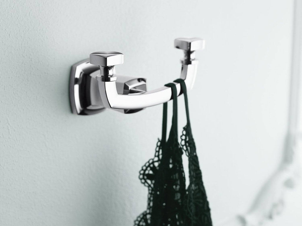 Double Robe Hook in Vibrant Brushed Bronze A6130