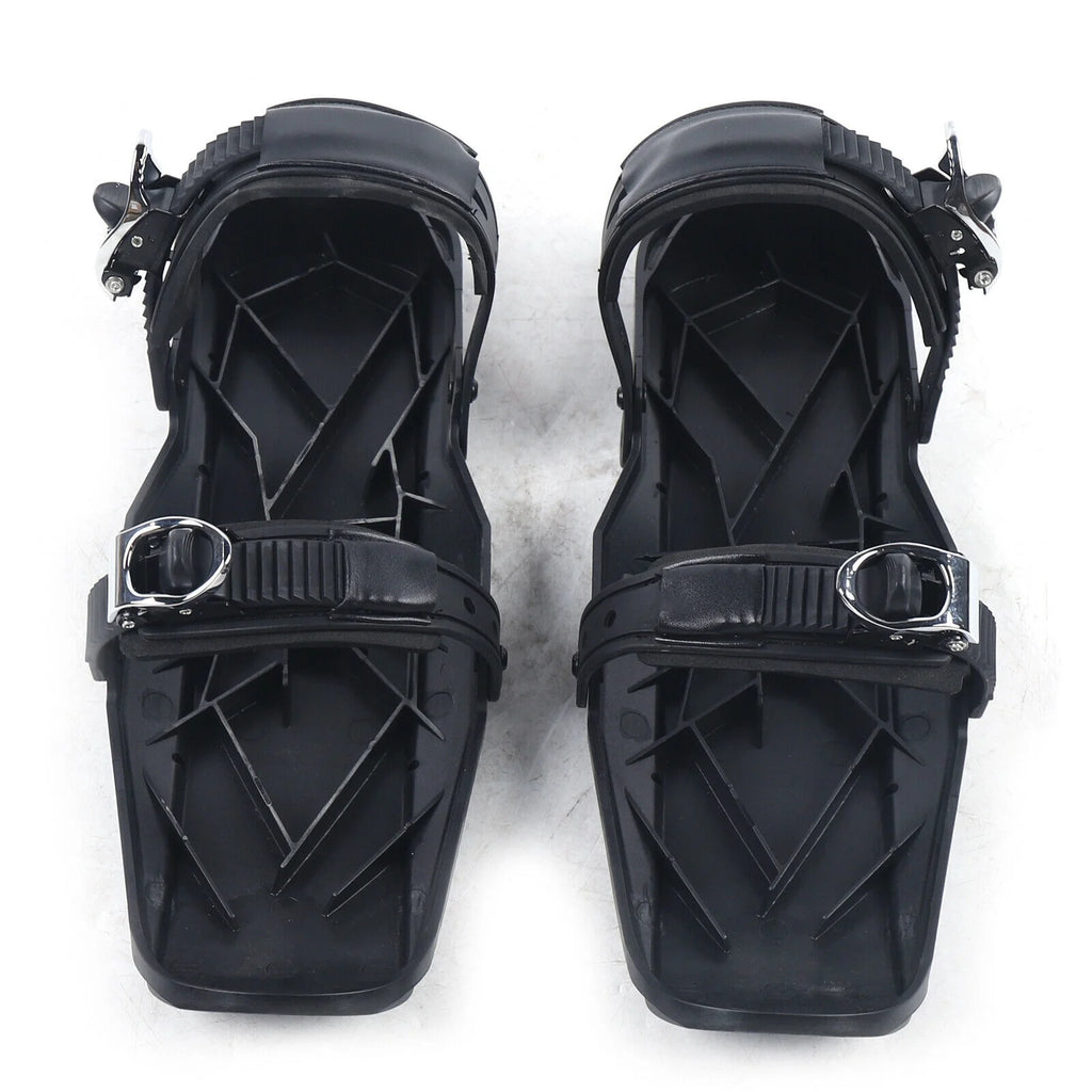 Mini Ski Skates Snow Short Skiboard Snowblades Adjustable Bindings Skiing Shoes D34902