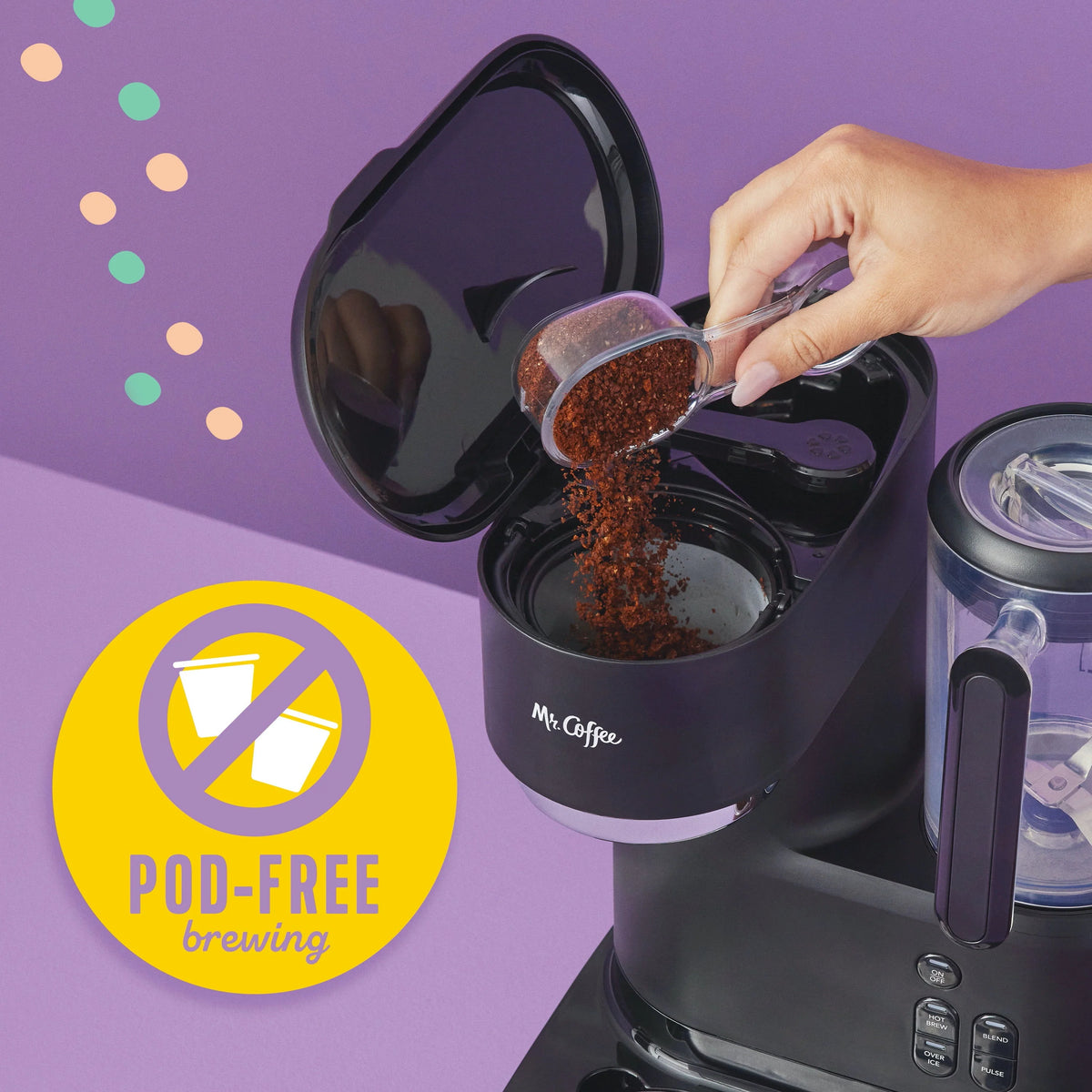 Single Serve Iced Coffee Maker with Blender X93418
