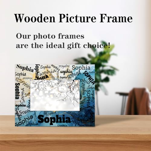 Purple Marble Stone Texture 4x6 Wood Picture Frame Q6991