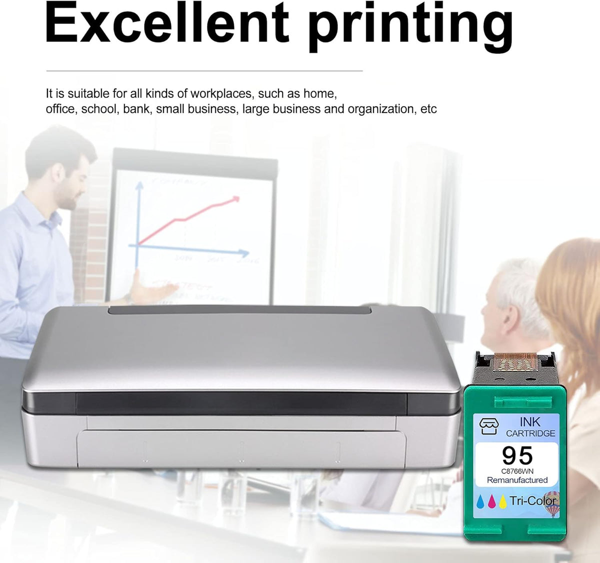 Remanufactured Tri-Color Ink Cartridge 2 Pack U8976