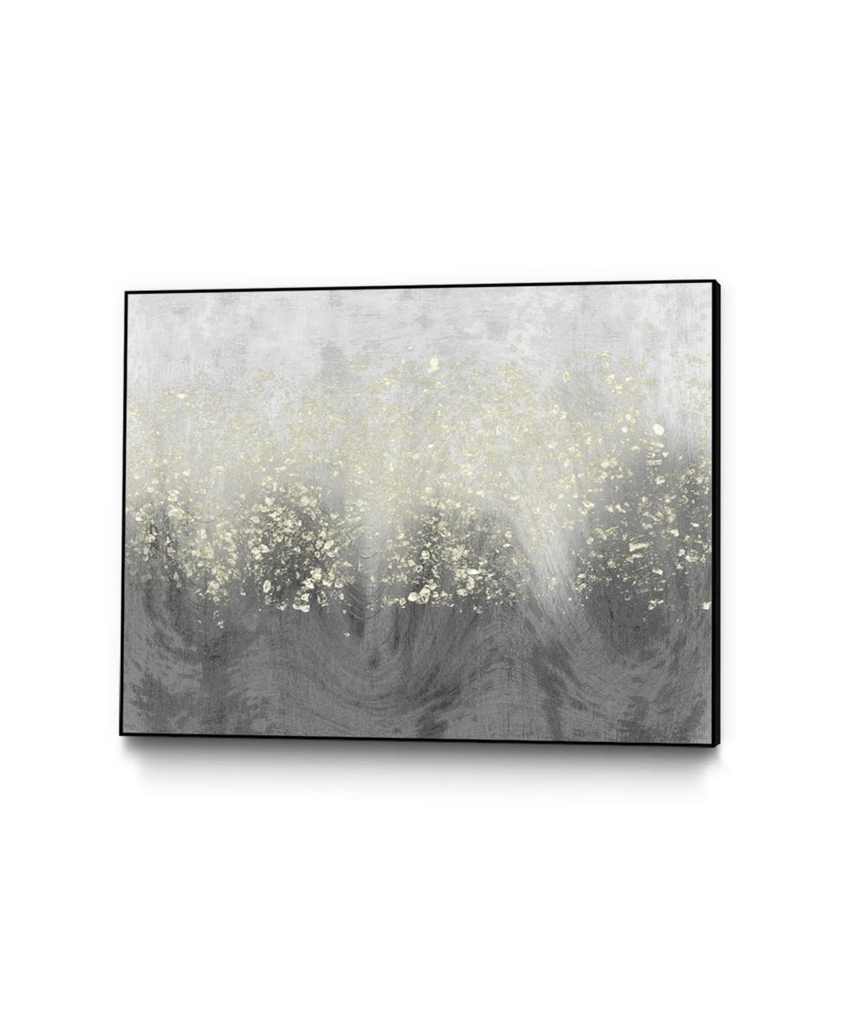 Glitter Swirl Framed Canvas Art Block Q203294