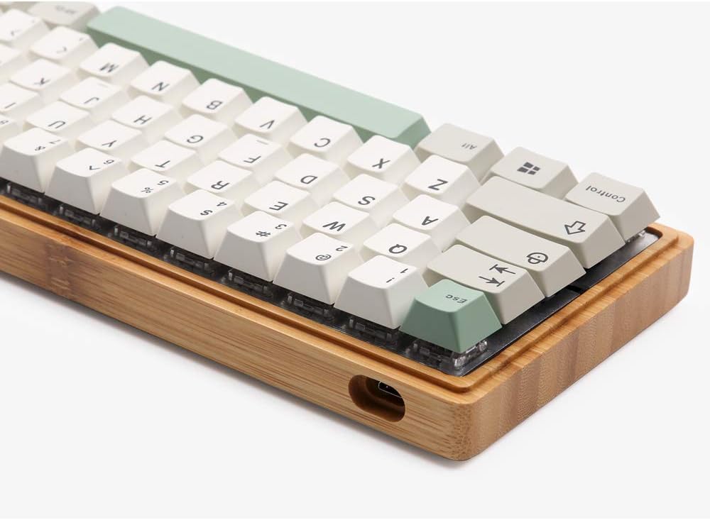 60% Bamboo Wood Mechanical Keyboard Case Z960