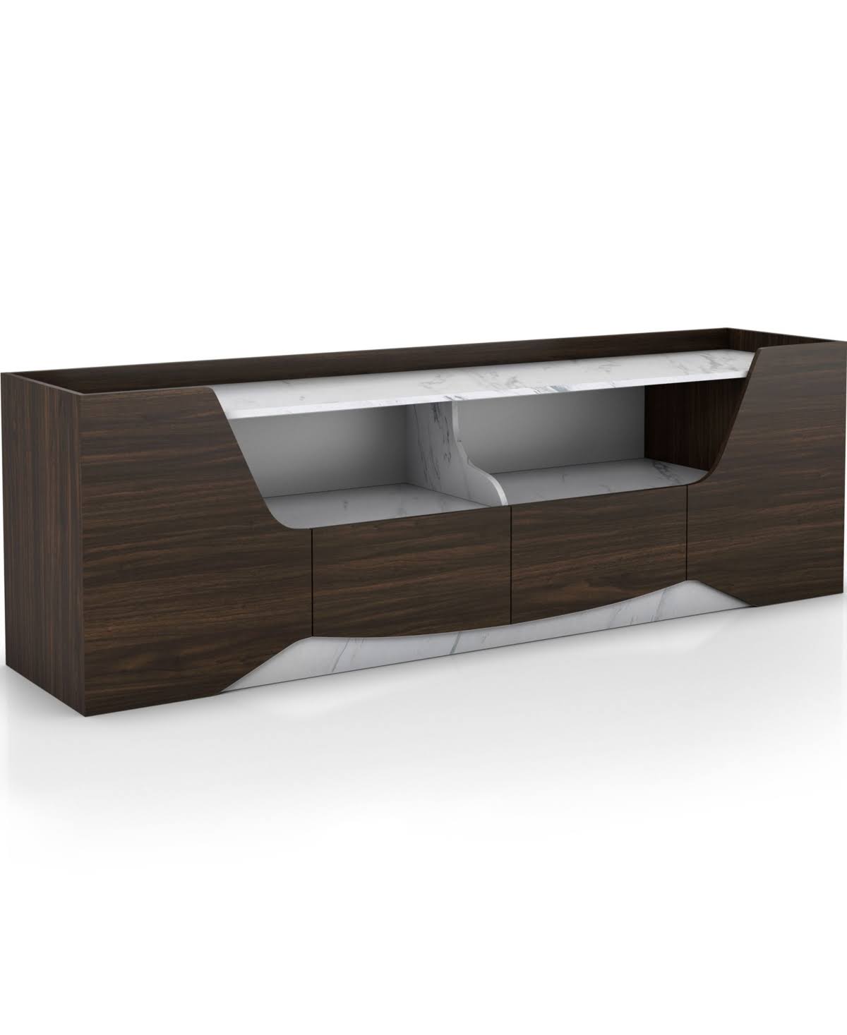 Wenge Brown Floating TV Stand W3174