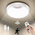 Wireless Battery Operated LED Ceiling Light with Remote, 7.5 Inch 6000mAh M552