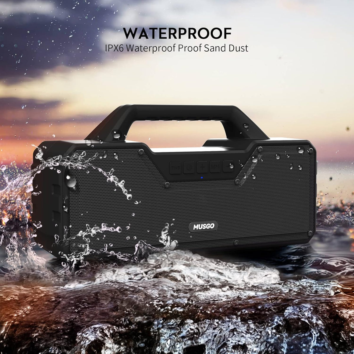 Portable Wireless Bluetooth Speaker with Subwoofer P4905