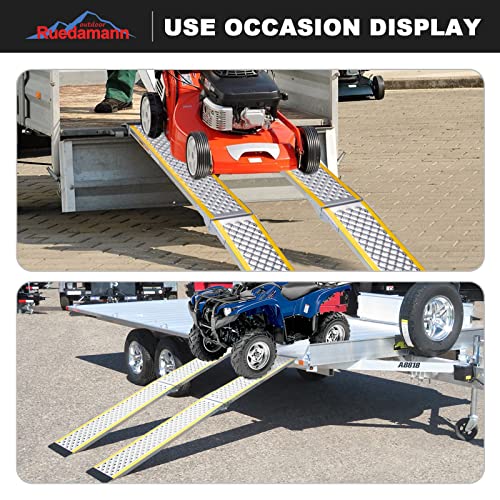 78.7" L × 8.5" W 600 lbs Capacity Foldable Aluminum Loading Ramp J9717