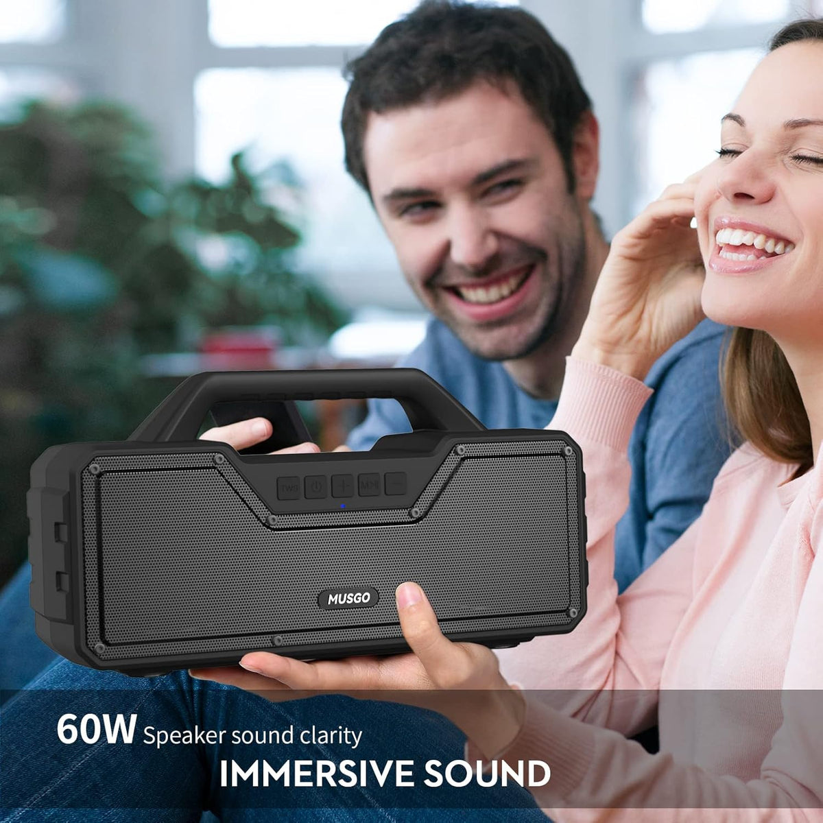 Portable Wireless Bluetooth Speaker with Subwoofer P4905
