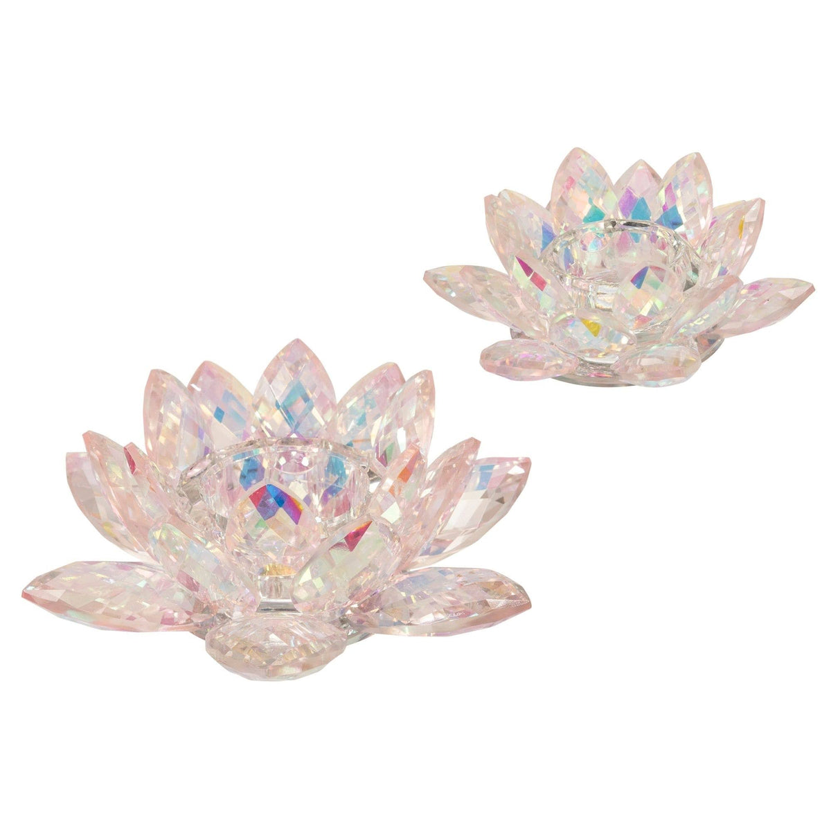 Blush Pink Glass Votive Candle Holder S8755