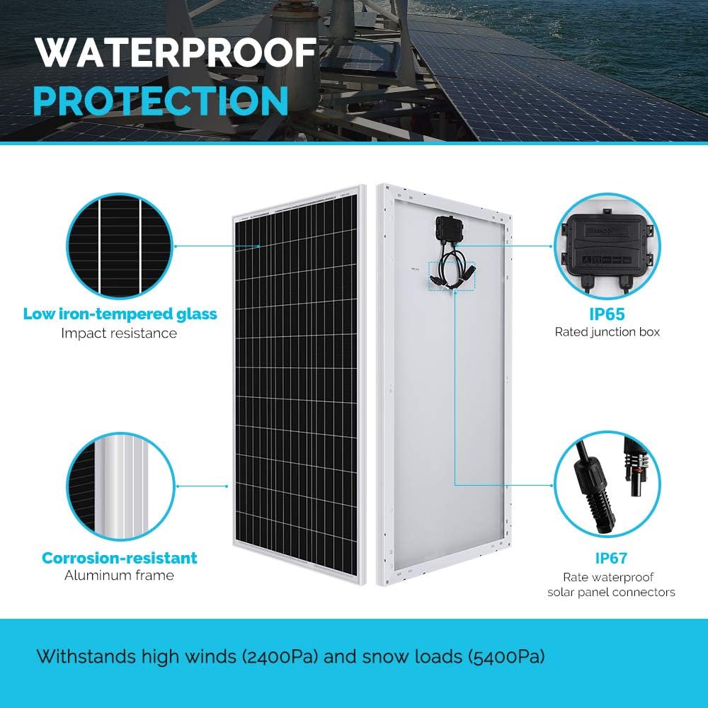 100 Watt Monocrystalline Solar Panel A90041