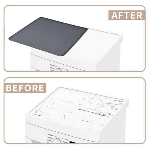 23.6" x 23.6" Silicone Non-slip Waterproof Washer and Dryer Top Protector Mat A149025