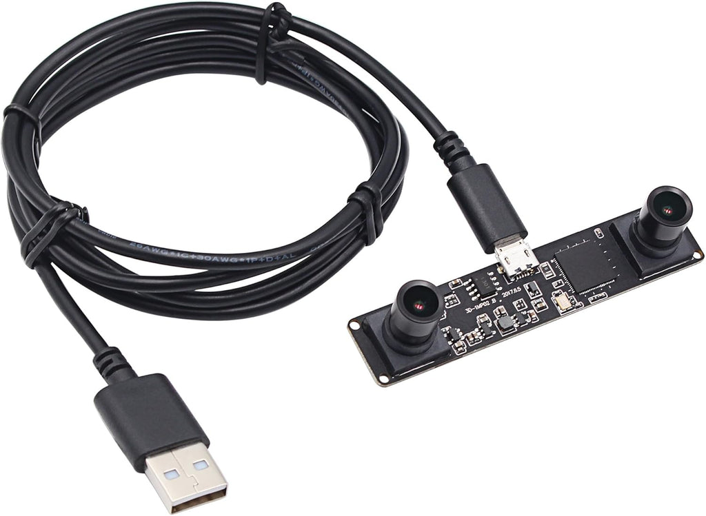 HD USB Dual Lens Synchronized Stereo Camera Board 960P USB 2.0 T789