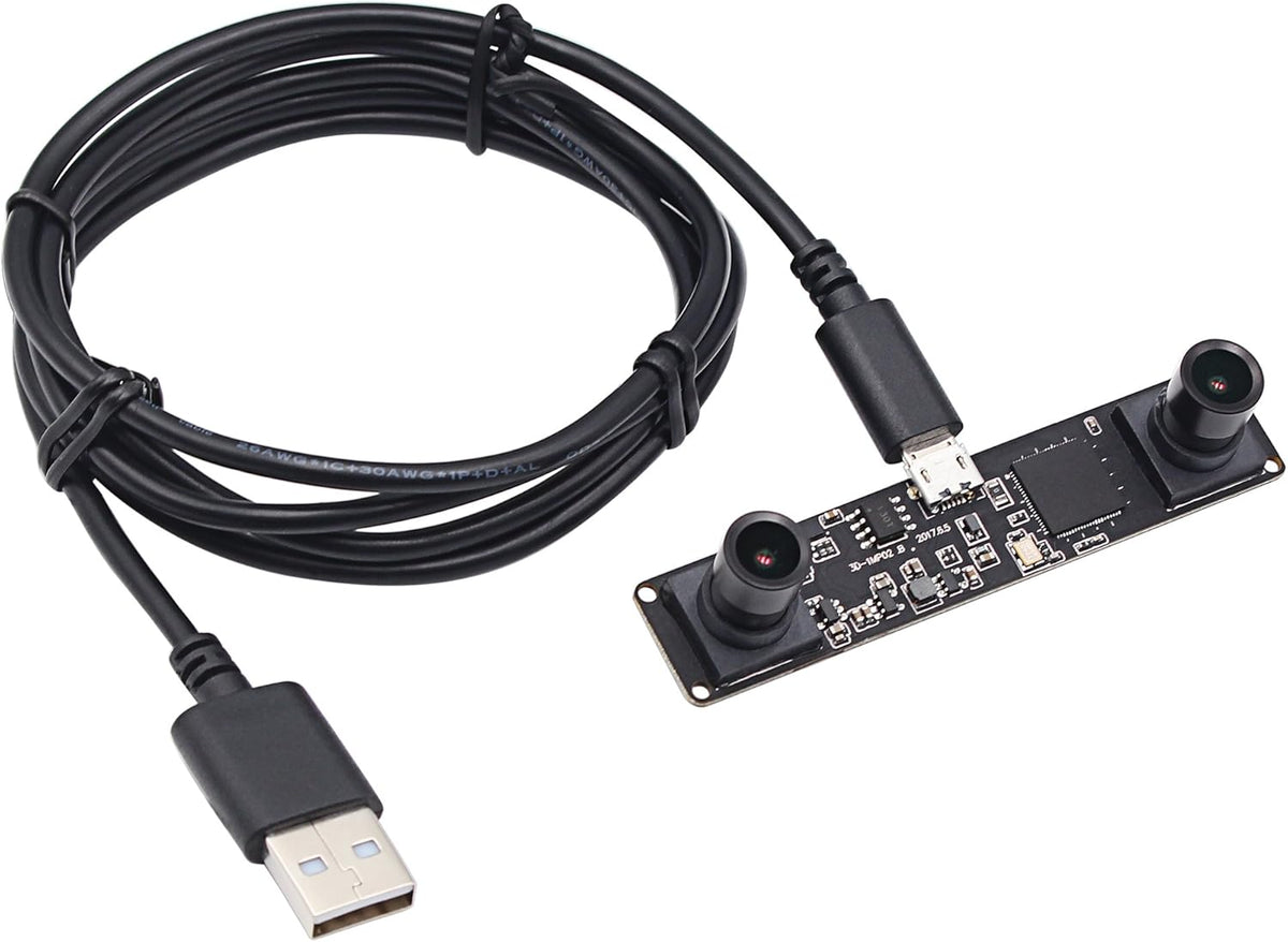 HD USB Dual Lens Synchronized Stereo Camera Board 960P USB 2.0 T789