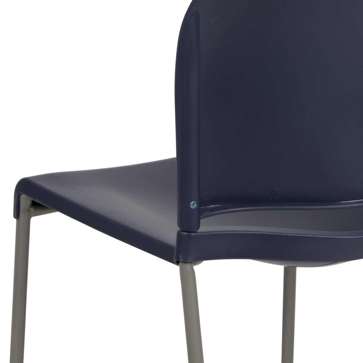 Navy Contoured Stack Chair with Sled Base Q2098