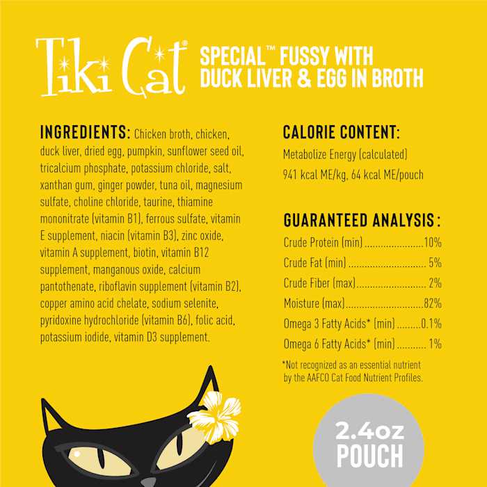 Duck Liver & Egg Wet Cat Food Pouches P95095