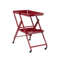 Red Folding Serving Cart X112