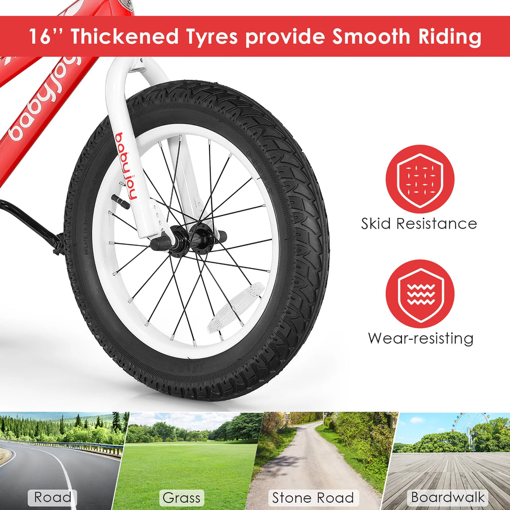 16'' Kids Bike with Training Wheels J7916