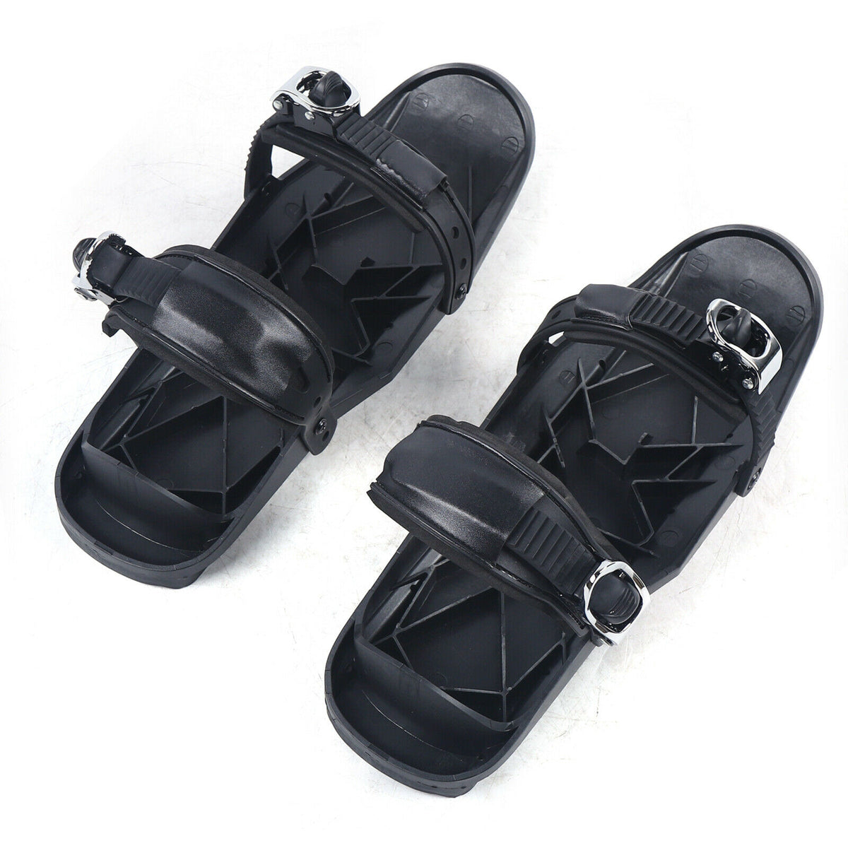 Mini Ski Skates Snow Short Skiboard Snowblades Adjustable Bindings Skiing Shoes D34902