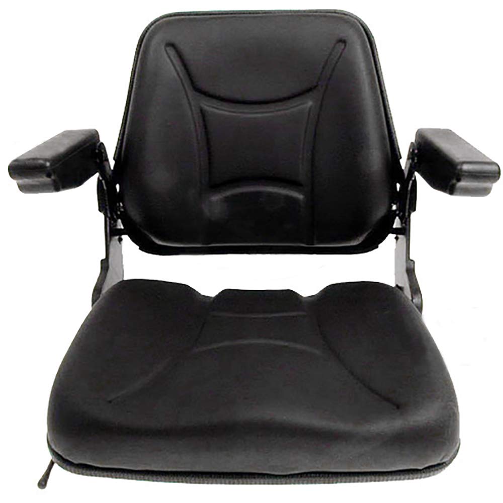 Universal Tractor Seat with Fold Down Back & Fold Up Arm Rests V595048