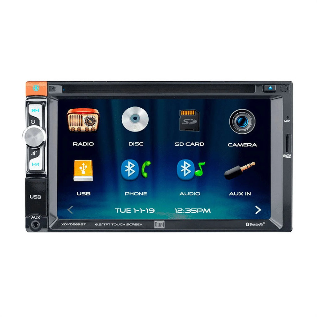 6.2 inch Double DIN Car Stereo Head Unit with CD/DVD D1377