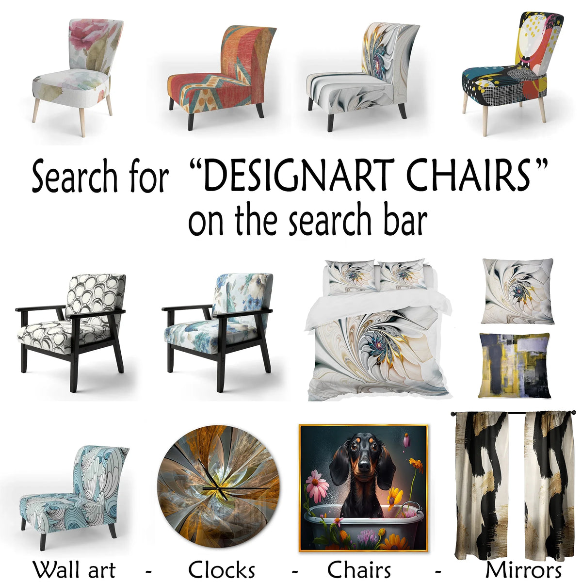 Upholstered Floral Accent Chair Y627
