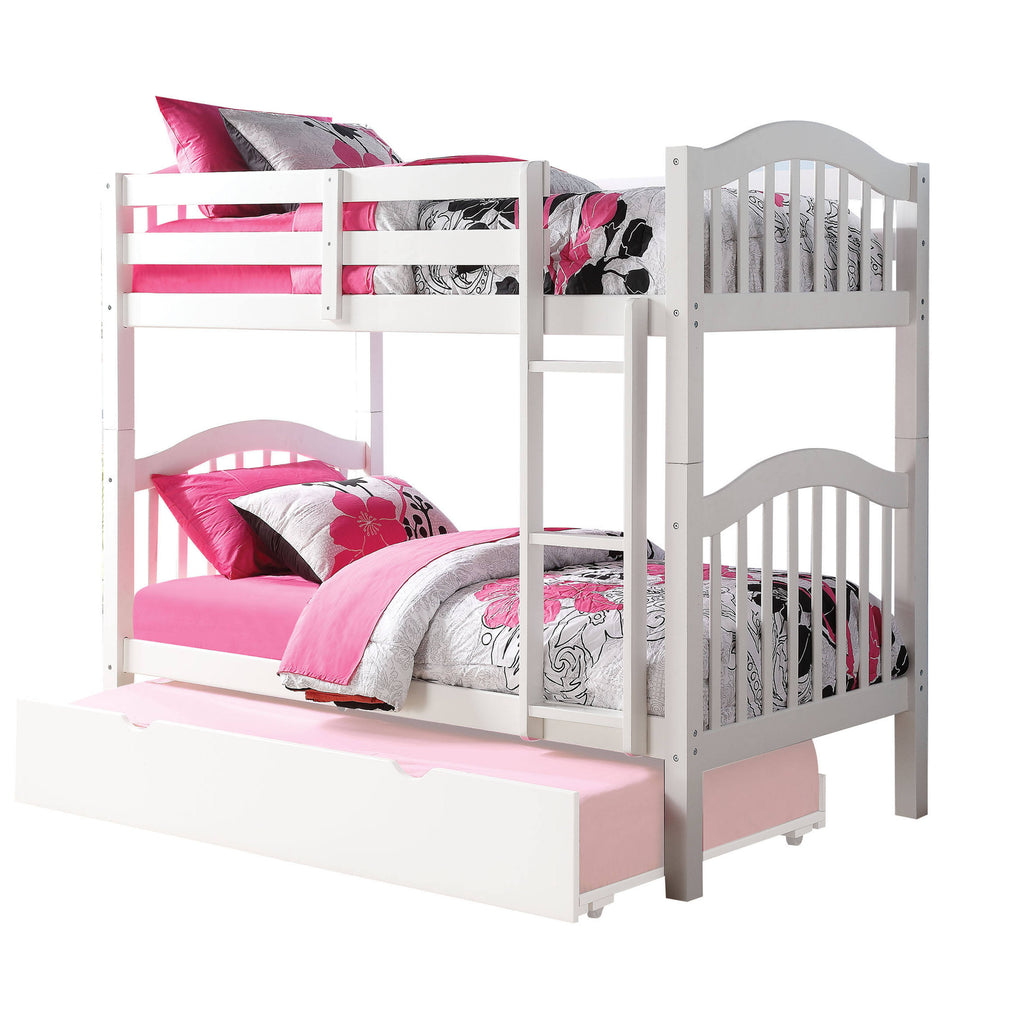 White Twin/Twin Bunk Bed Y758746