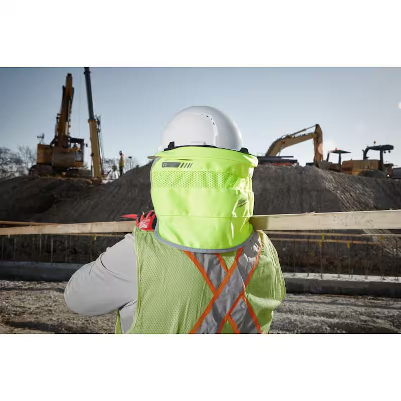 Yellow High Visibility Mesh Sunshade C368535