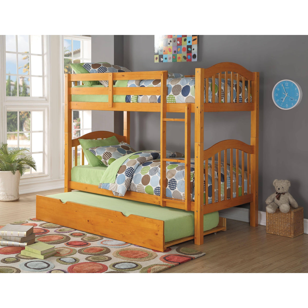 White Twin/Twin Bunk Bed Y758746