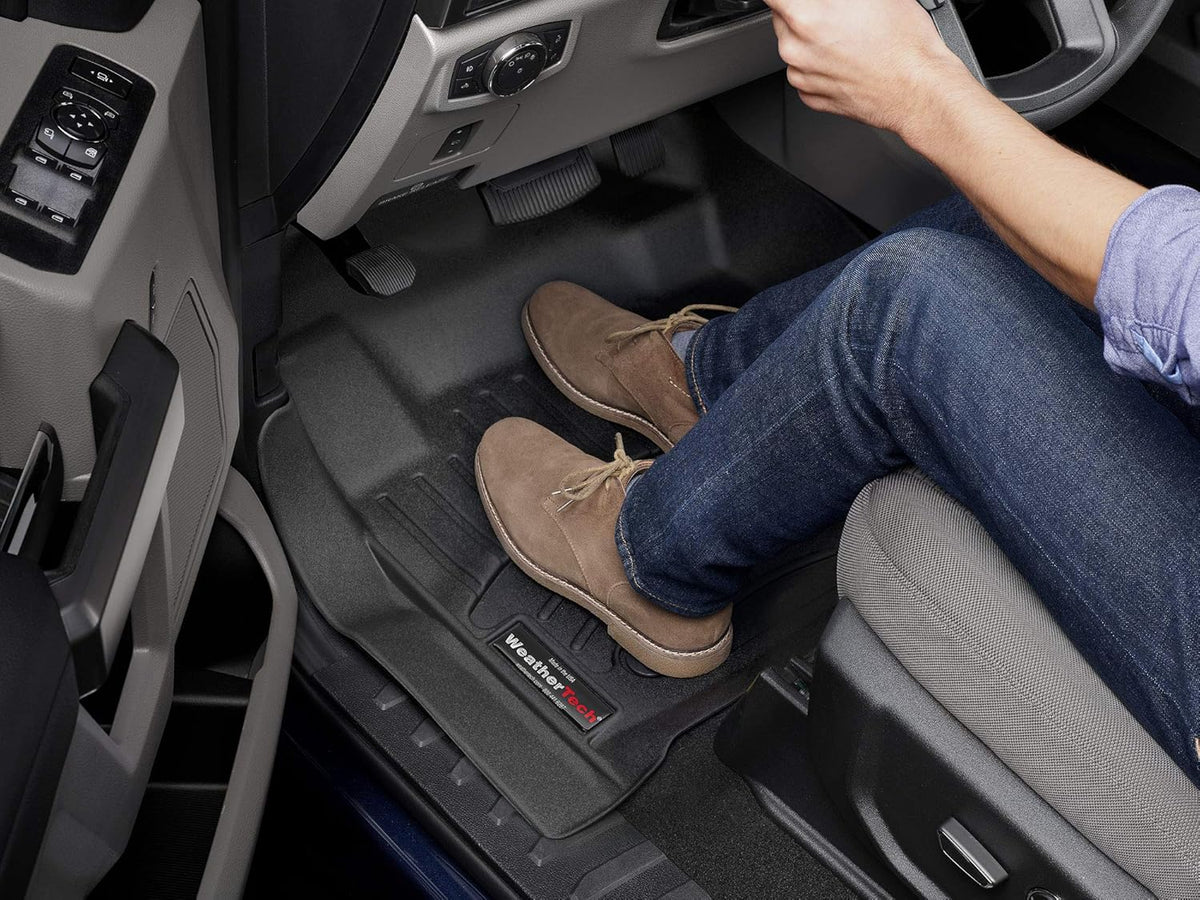 Custom Fit FloorLiners for GMC Sierra / Chevrolet Silverado - 1st & 2nd Row, Cocoa L398276