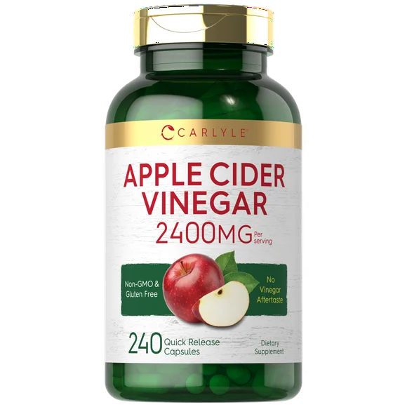 Apple Cider Vinegar Capsules 2400mg 240 Count N3527