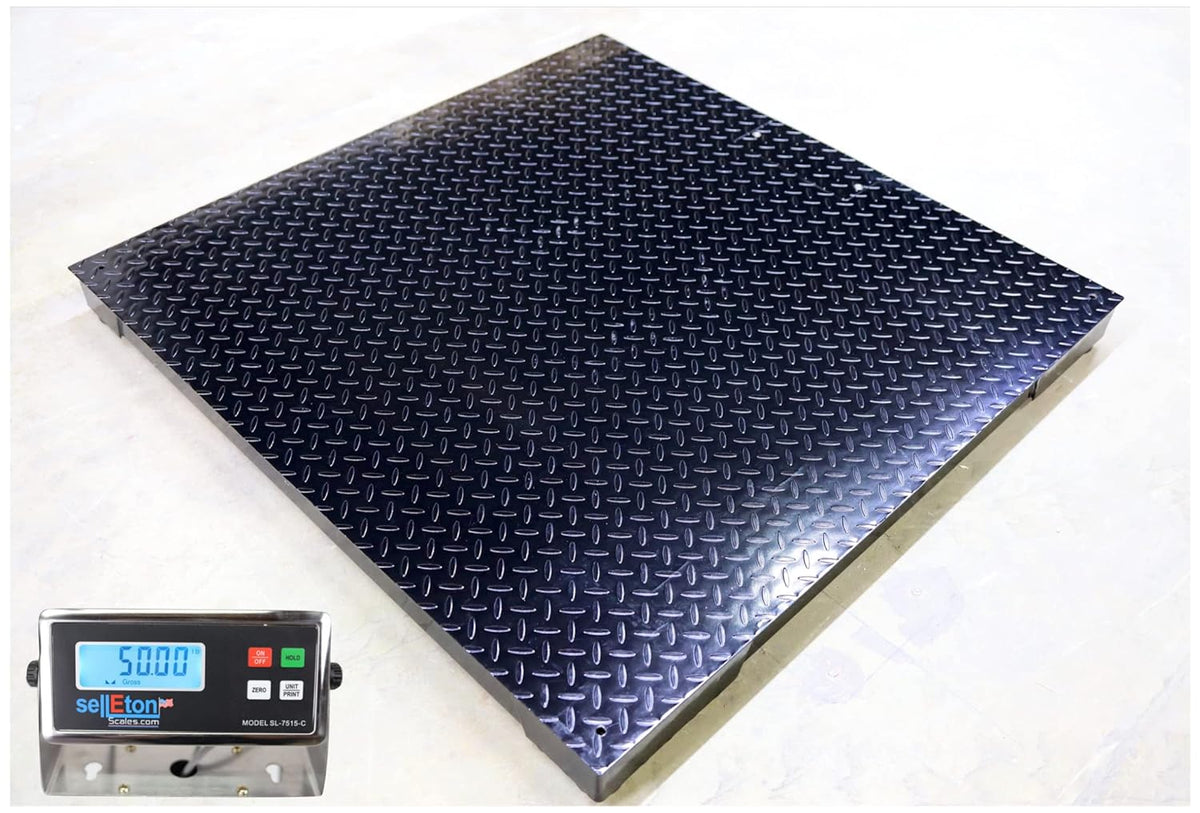 40" X 40" Floor Scale / Pallet Scale 2500 lb X 0.5 lb with Metal Indicator U524139