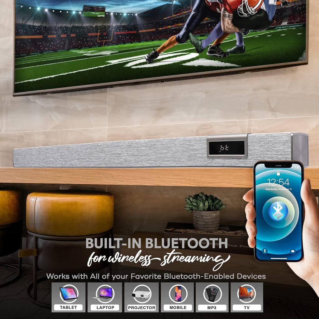 60W 35" Bluetooth Sound Bar with Remote Control L381