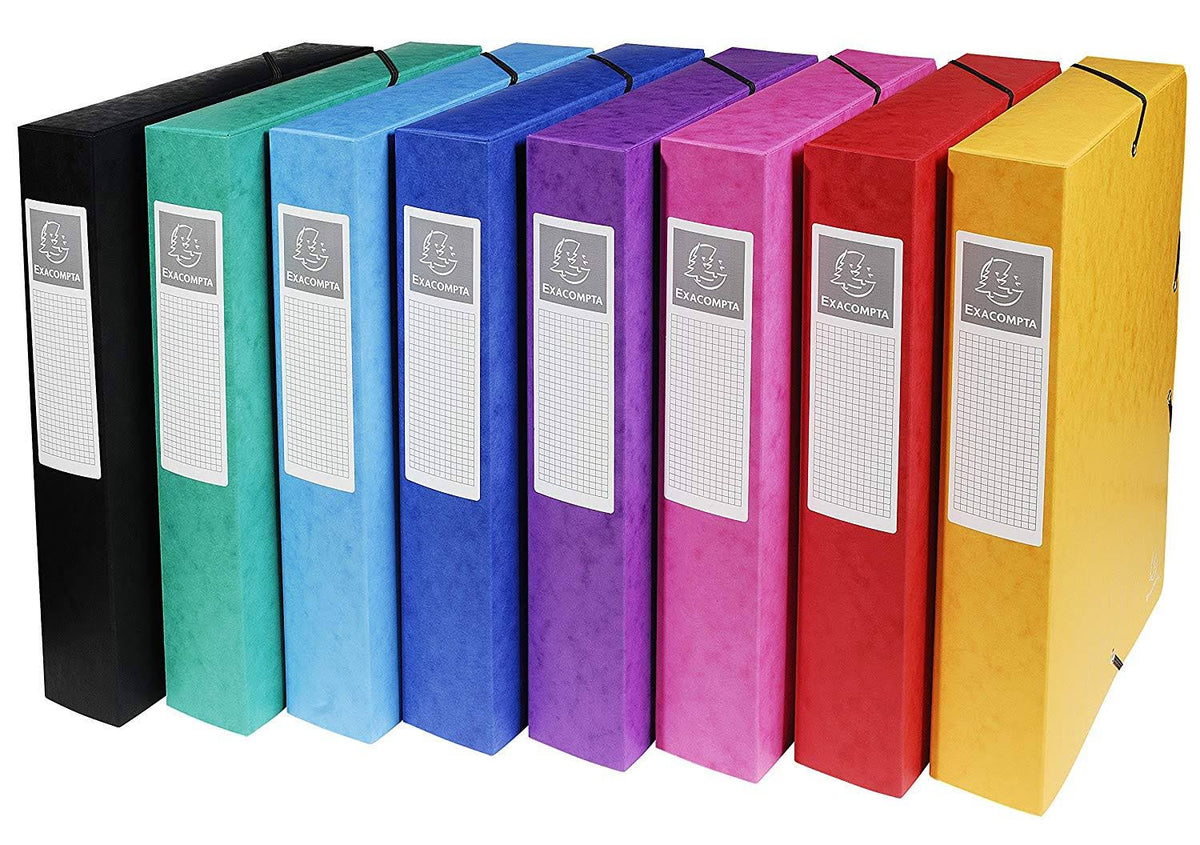 Elasticated Filing Box, A4, 60mm Spine, Pack of 8 G3522