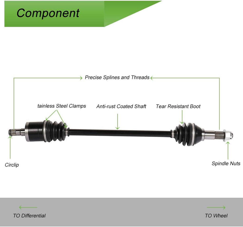 CV Axle Drive Shaft Assembly Front Left C140284