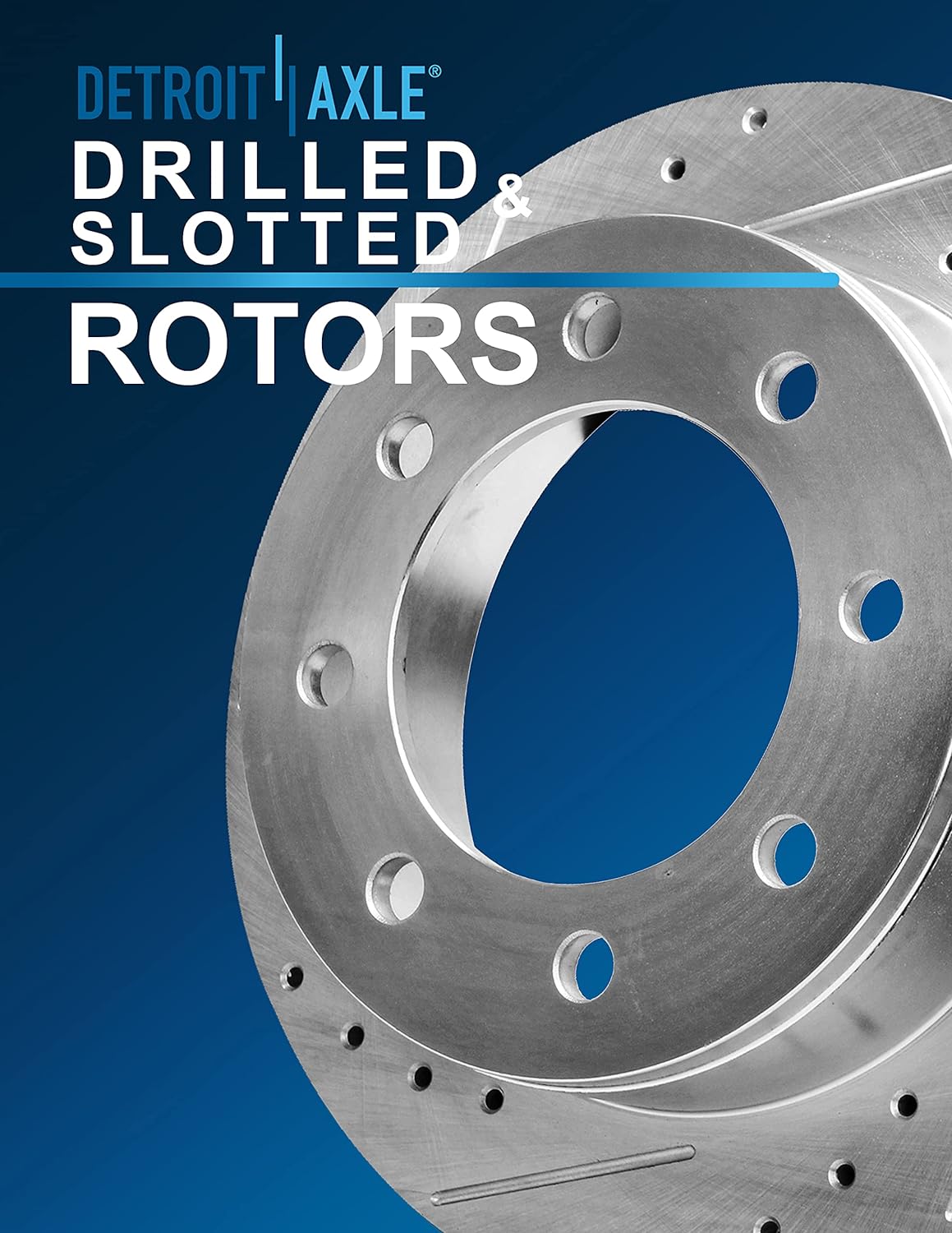 Drilled and Slotted Rotors with Brake Pads 6pc Set N621