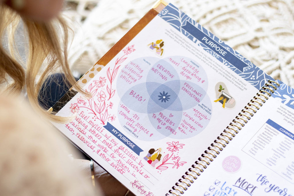 Crystal Blue Hard Cover Vision Planner X18891