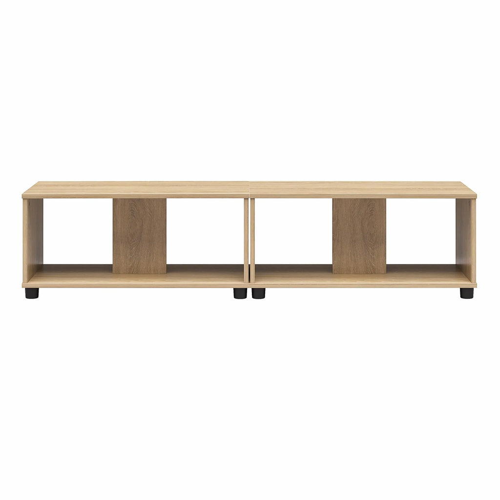 Adjustable Stacking TV Stand up to 70 inches Natural D60292