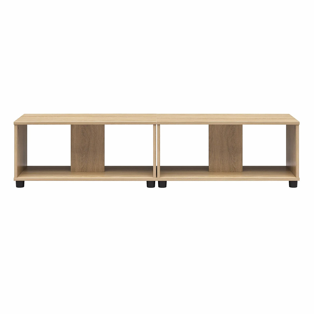 Adjustable Stacking TV Stand up to 70 inches Natural D60292