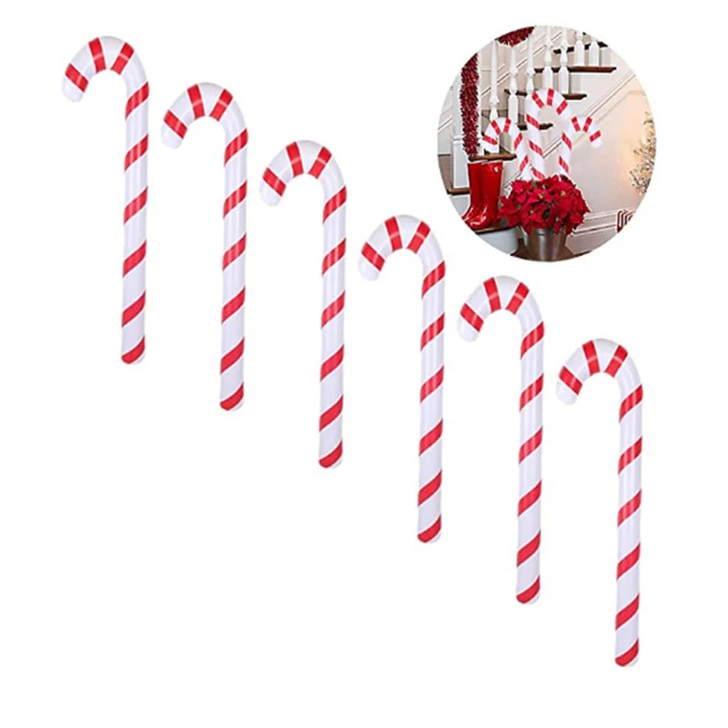 Inflatable Candy Canes Christmas Balloons Outdoor Decoration X726
