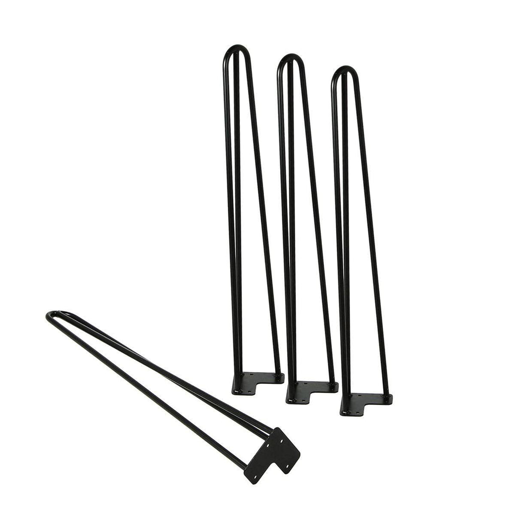 Satin Black Hairpin Coffee Table Legs Set of 4 Y820164