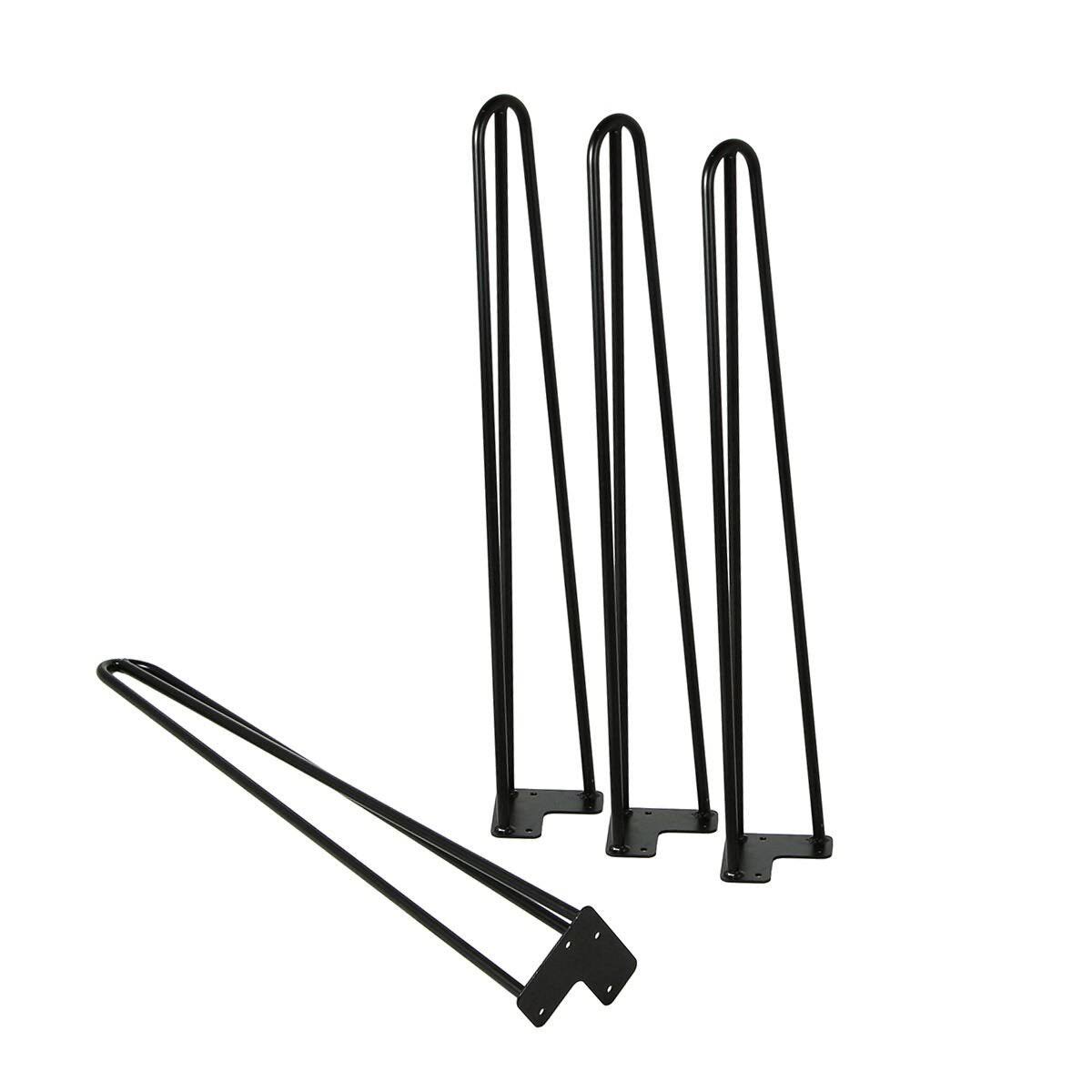 Satin Black Hairpin Coffee Table Legs Set of 4 Y820164